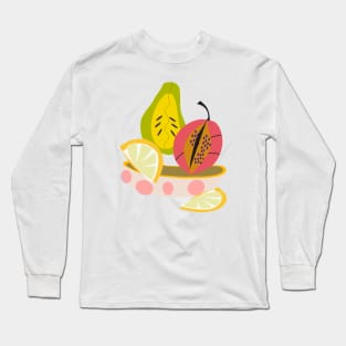 Tropical Fruits Long Sleeve T-Shirt